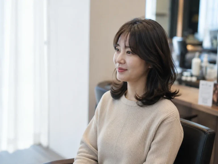 탄현 미용실 바쁜 워킹맘을 위한 5분 손질 중단발 빌드펌