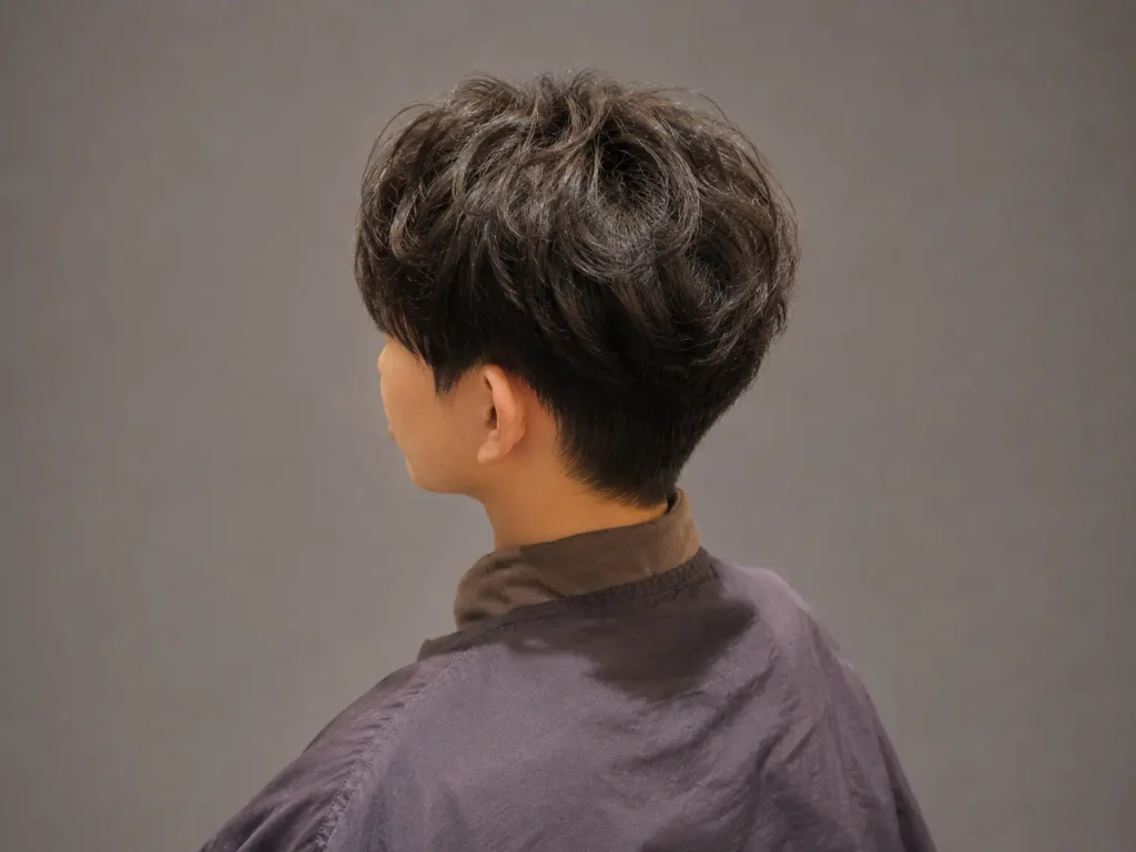 초등생에 어울리는 가르마펌